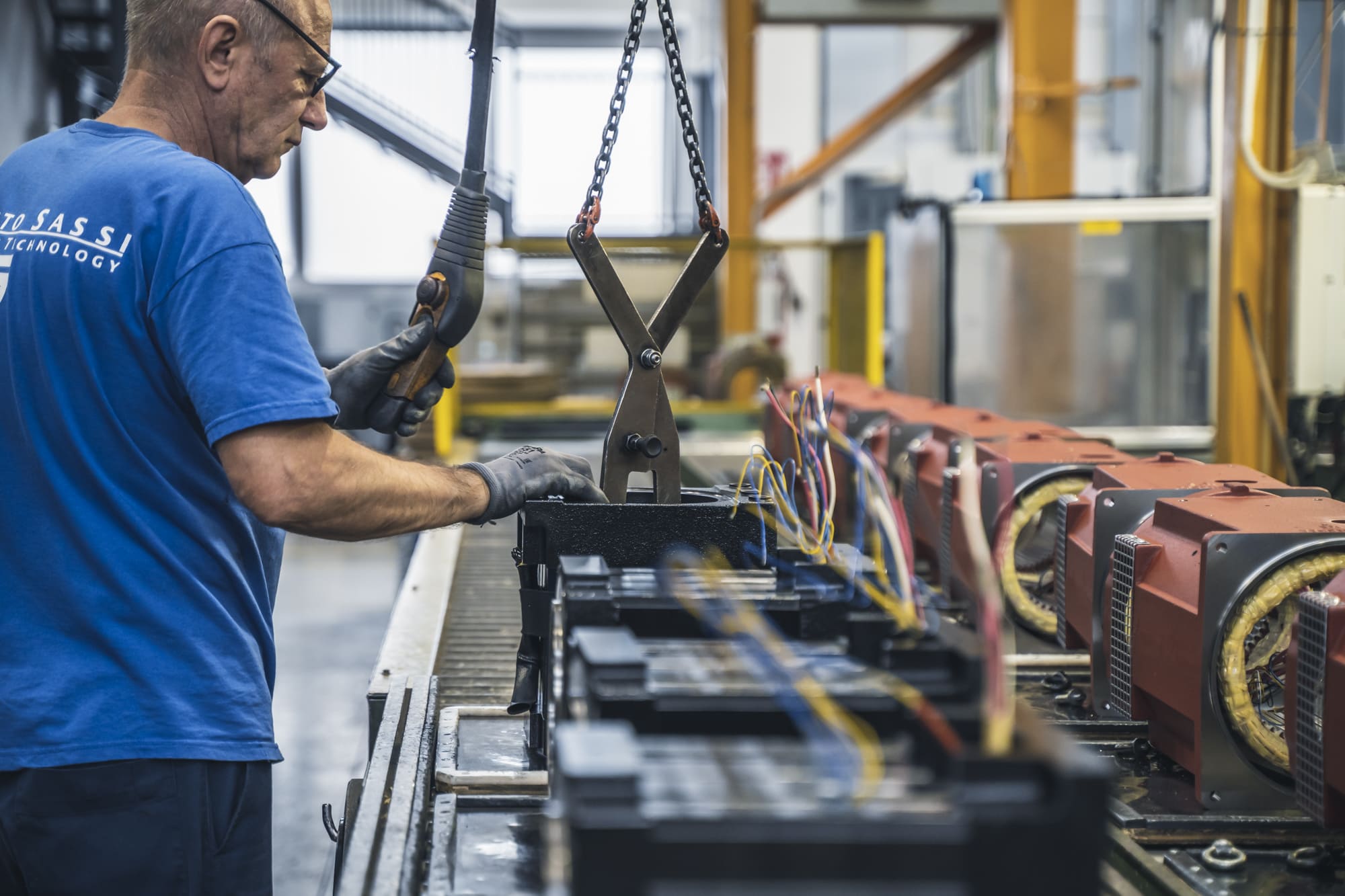 lavorazione componenti argani